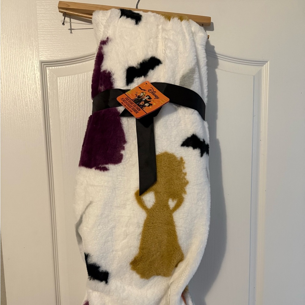 Disney Halloween Blanket with Purple, Gold, and Black Details